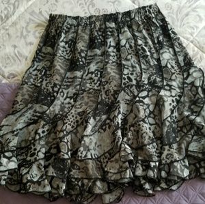 Animal print skirt